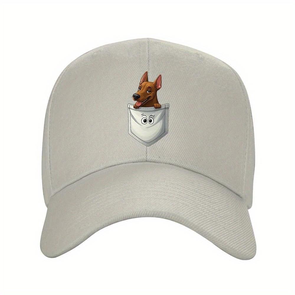 Puppy In Pocket Baseball Cap Unisex Adjustable Polyester Outdoor Casual Fashion Hat