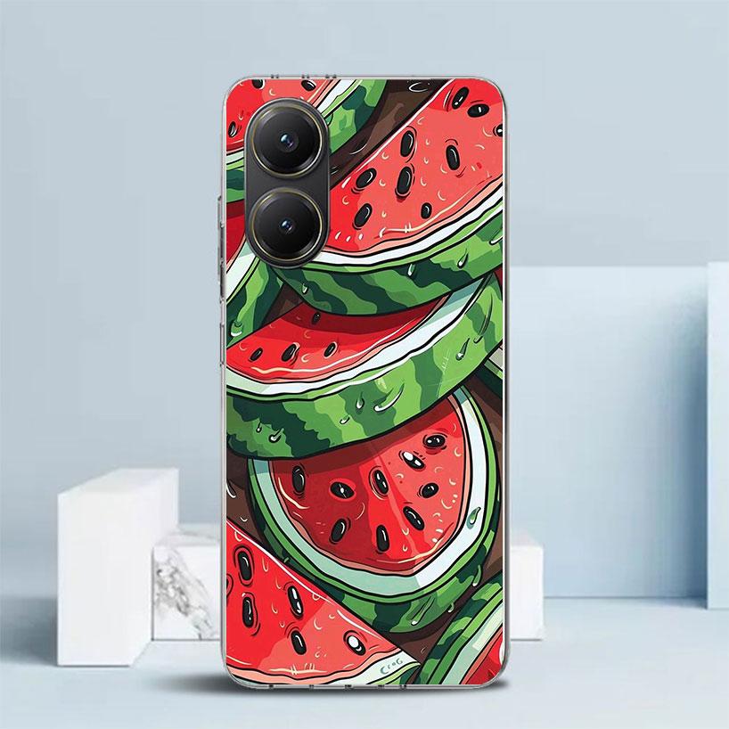 Watermelon Summer Fruit Phone Case For Xiaomi Poco F7 Ultra X5 X6 X7 Pro M7 Redmi 15C 15 13C 13 12C 12 10C 10 10A 9 9C 9A 9T Cov