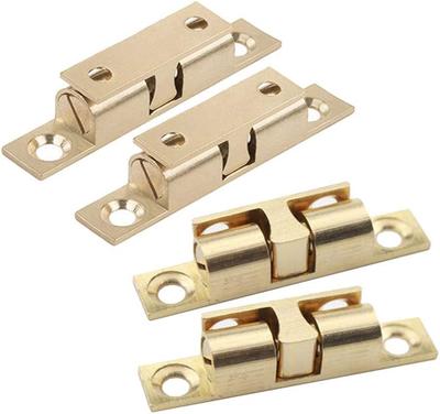 4 Stück Riegelkugel Doppelt Langlebig und Robust Schranktürfang Federstahlkugel Kugelfang Riegel