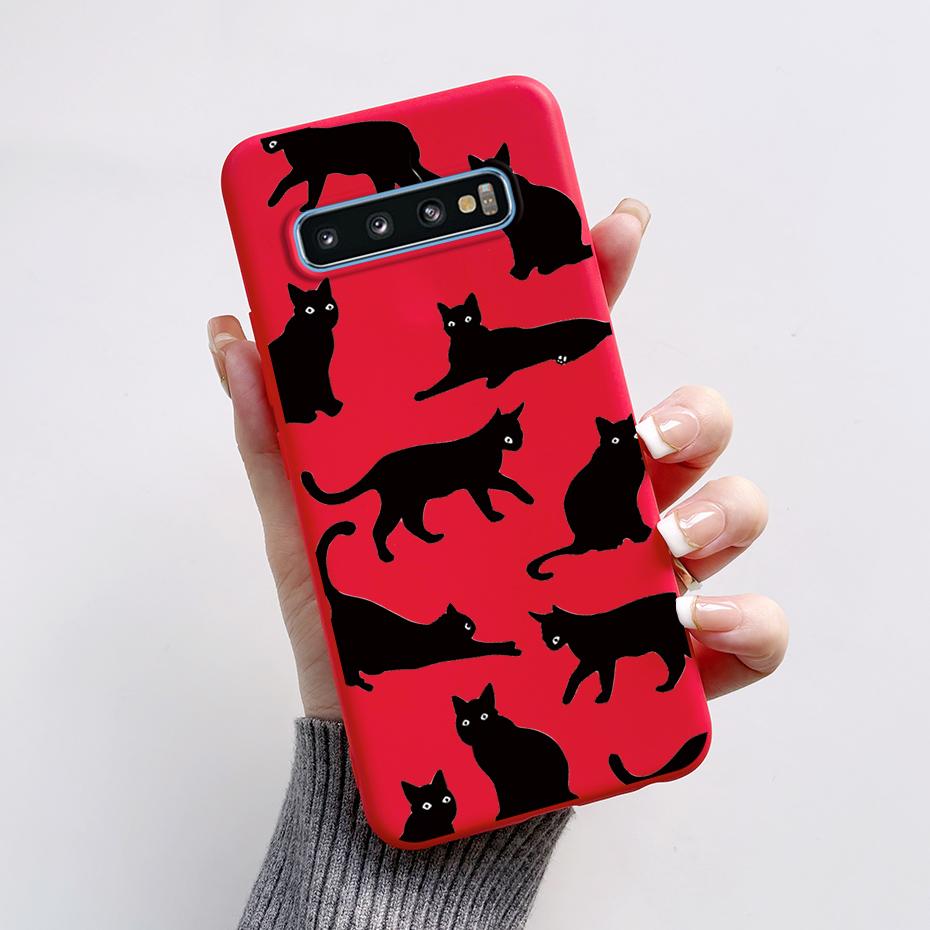 Hülle Für Samsung Galaxy S10 S 10 Plus S10E Handyhülle Niedlicher Hase Panda Bemalt Weiches TPU Hülle Für Samsung S10 S10+ S10E Funda