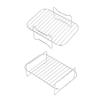 Double Layer Baking Grill Stainless Steel Dishwasher Safe Heat Evenly Fryer Skewer Rack for Cooking