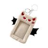 Cute Little Devil Plush Card Holder for Students Campus Photo ID Bus Card Display Pendant Pocket Card Protector Accessories