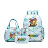 Rhythm box teen schoolbag sprunki cartoon print backpack pencil bag three-piece children's schoolbag 4