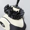 Detachable Ruffle Faux Collar Satins Shawl Wrap Role Play Clown Choker Neck Ruff Gothic Victorian Era Outfits for Women