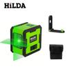 Mini 2-Line Green Laser Level - High Precision Floor-Mounted Projector