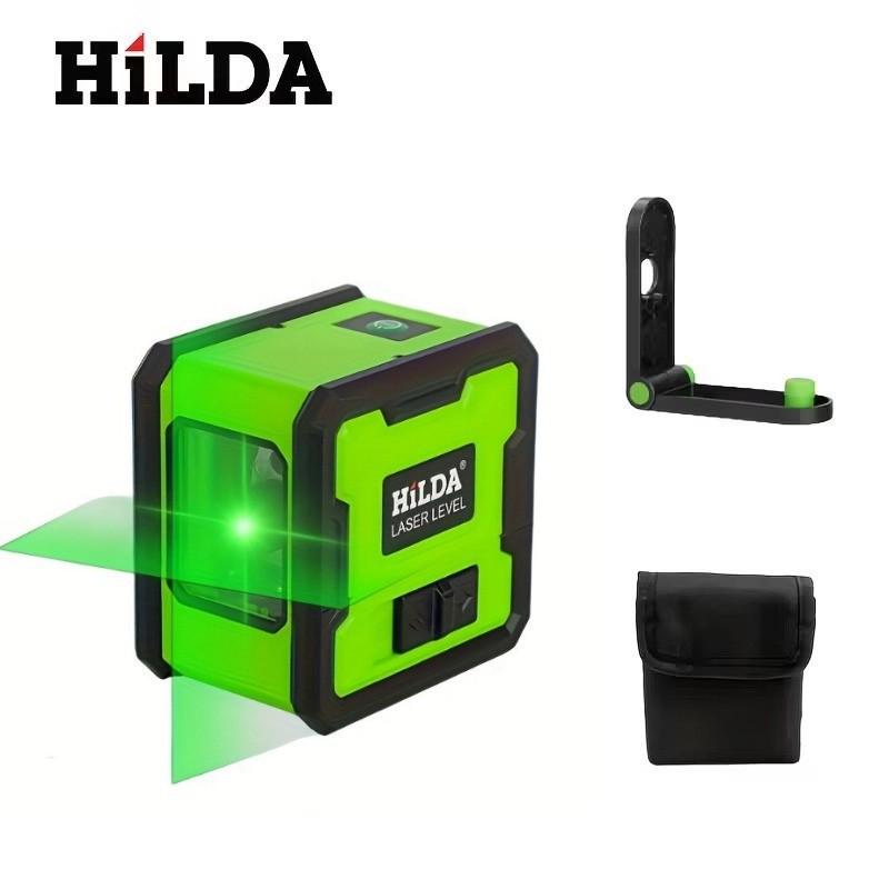 Mini 2-Line Green Laser Level - High Precision Floor-Mounted Projector