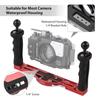 Dual Handle Camera Diving Rig Handheld Underwater Tray Stabilizer Adjustable Camera Diving Housing B
