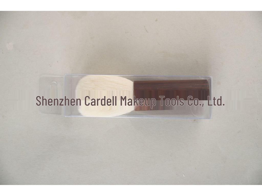 Compact Chubby Nail Dust Brush - Log Style Powder & Blush Brush for Hair Sweep and Makeup Application