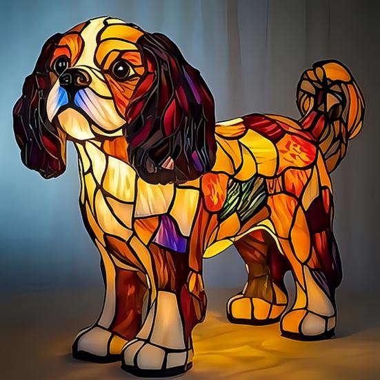 LED Night Lamp Soft Glow Non-Glare Funny Adorable Bulldog Dachshund Lamp Animal Dog Shaped Desk Light