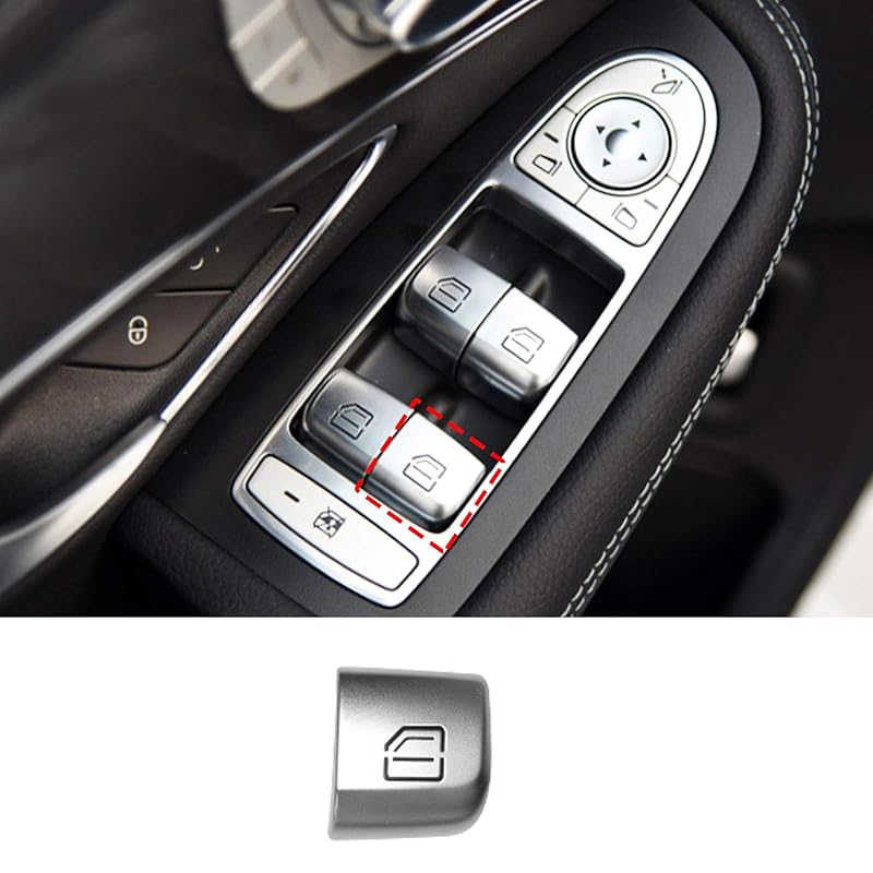 TTCR-II Interior Window Glass Lift Switch Button for Mercedes C Class W205 2015-2021 and GLC Class 2016-2022, 1 Pc Front Left Window Control Power