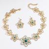Ins Style Evening Earrings Necklace Set Women