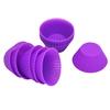 10Pcs Round Silicone Cake Muffin Cupcake Mold Maker Reusable Pastry Baking Tool