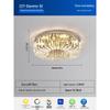 Nu Feng Round 60cm Full Spectrum Crystal Ceiling Light