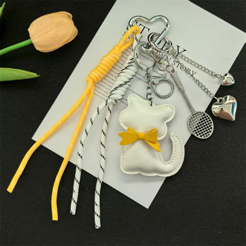 Handmade Nylon Woven Rope Bag Pendant Cute Candy Color Fashion Backpack Handbag Hanging Bags Accessories