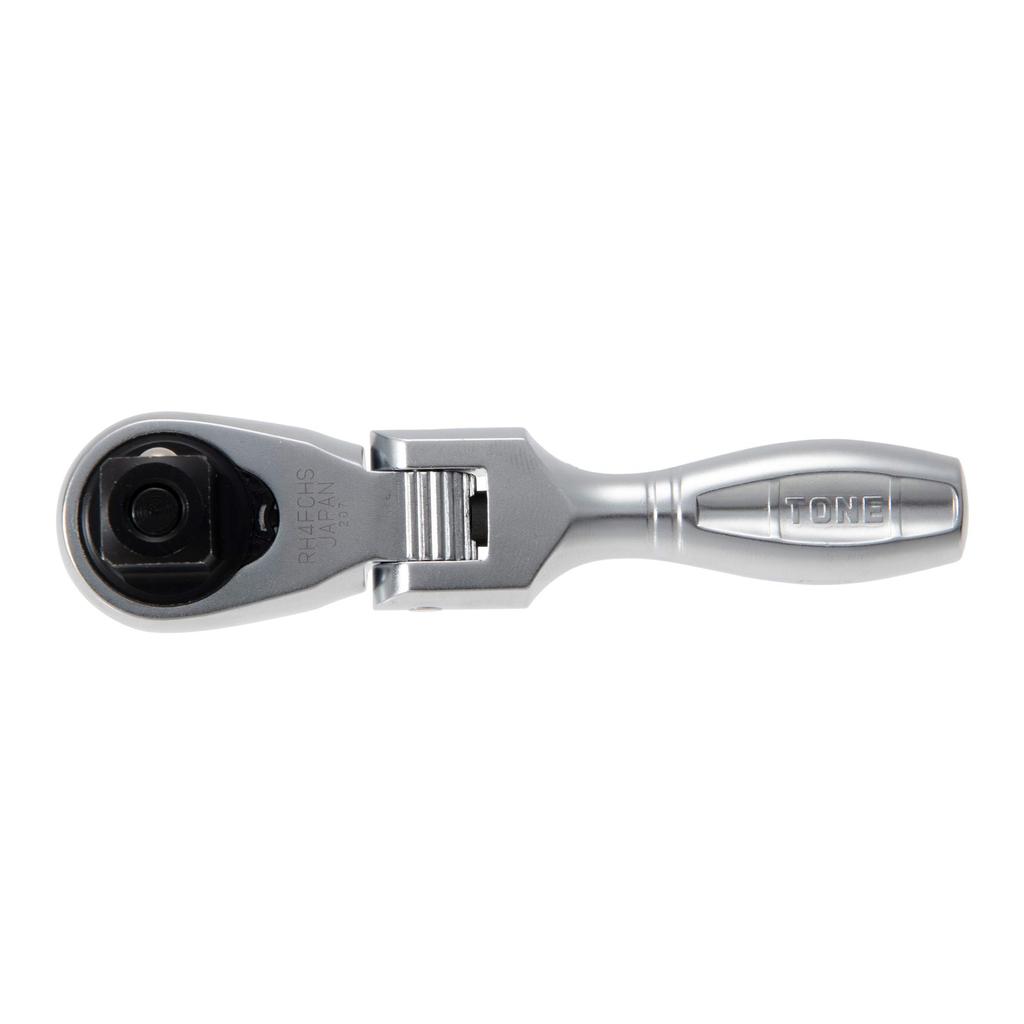 TONE Short Ratchet Handle Drive Swing-Neck (Hold Type), RH3FHS, 9.5mm (3/8")