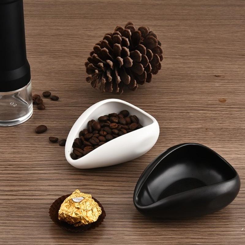 Coffee Bean Measuring Tray Ceramic Measure Shovel for Weighing and Filling Coffee Beans Home Coffee Accessories Barista Tools