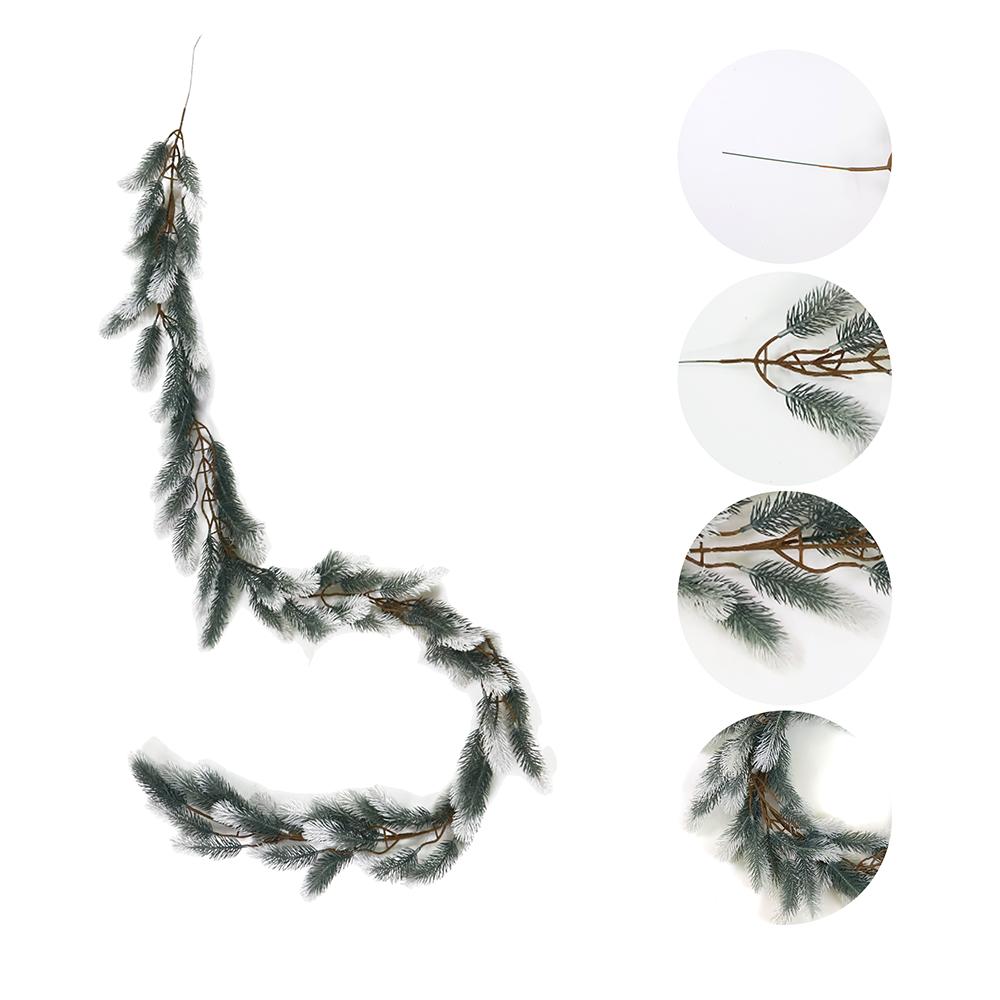 Real Touch Artificial Pine Garland 2M Winter Pine Garland Faux Greenery Garland  Fireplaces