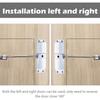 Automatic Door Closer, Zinc Alloy Safety Spring, Adjustable 30 Kg, Easy Install, White