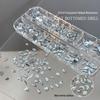 12 Grids Mixed Nail Art Resin Decorations: Irregular Marquise, Heart, Water Drop Rhinestones