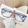 Retro Square Frame Presbyopia Glasses for Women Neutral Light Luxury Glasses HD Anti-blue Light Reading Glasses Diopter To 0+4.0