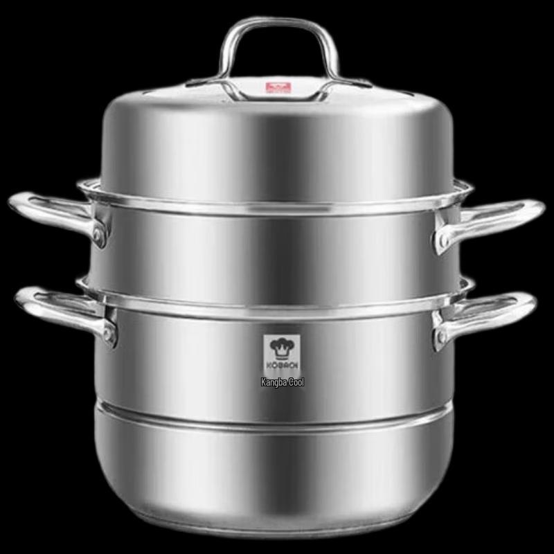 KOBACH 304 Stainless Steel 3-Layer Steamer Pot