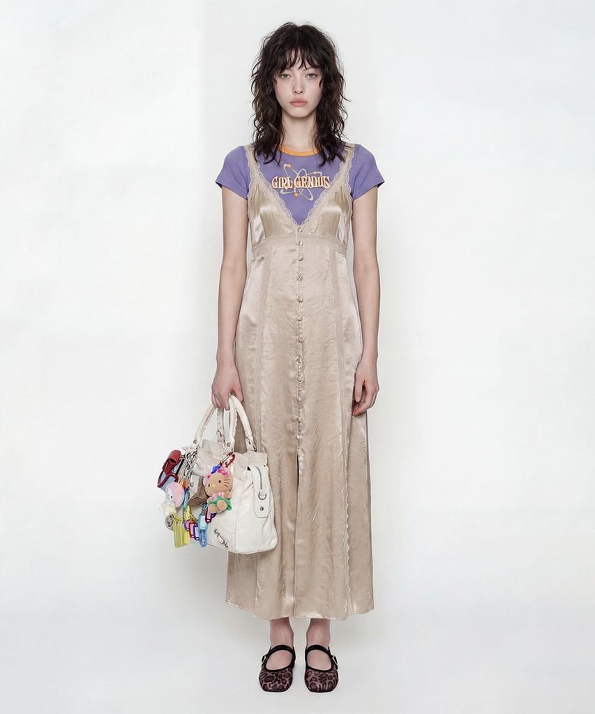 Lulu Seoul Moonlit Dress (Cream)