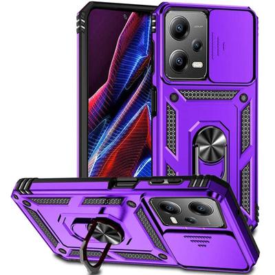 Custodia con anello per fotocamera con diapositiva antiurto per Xiaomi Redmi Note 12 11 10 Pro 11S 10S 4G 5G 13C 12C 11A Poco M4 X4 X3 NFC X5 Pro 5G 4G Custodia per supporto per supporto