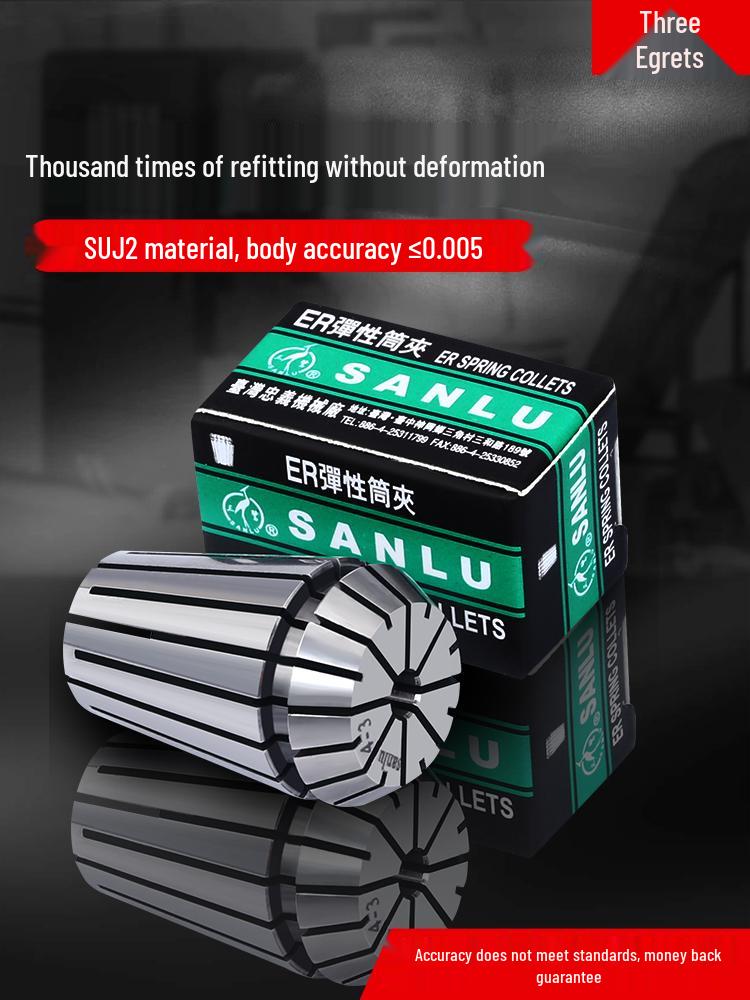 ER32 High Precision CNC Engraving Machine Collet Chuck with ER20, 25, 16, 11, 40 Spring Collets