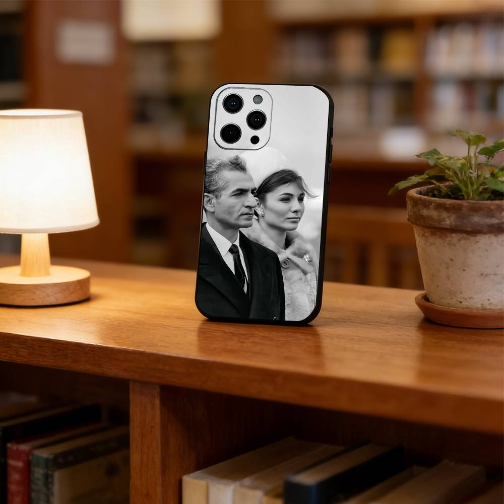 Mohammad Reza Pahlavi Phone Case For iPhone 17,16,15,14,13,12,11 Plus,Pro Max,XS,Soft Silicone Black Cover