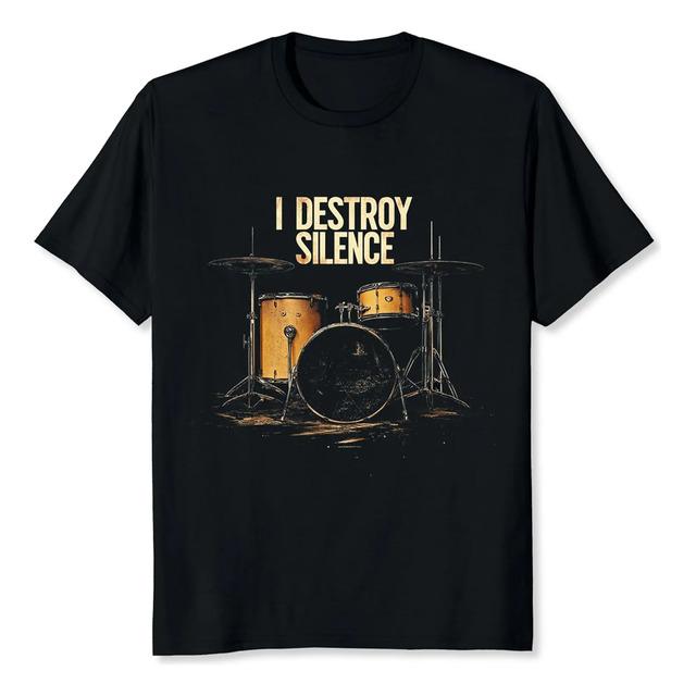 Camiseta Drum Set I Destroy Silence XL