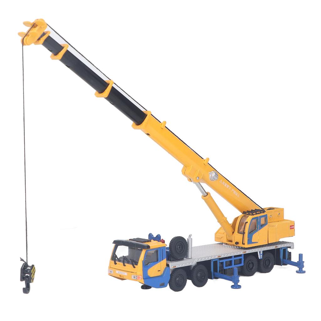 Støpt lastebilkran 1:55 Skala Miniatyr Kraftig Anleggsmaskin Modell Legering Gave Samling