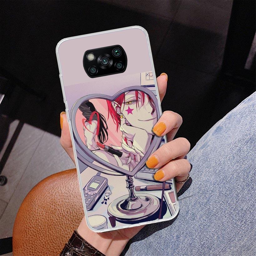 Huner X-Hunters Hisoka Phnoe Case for Xiaomi Poco X5 X6 X7 Pro X4 Gt F7 Ultra M8 M7 Redmi 15C 15 13C 13 12C 12 Unique Cover Coqu