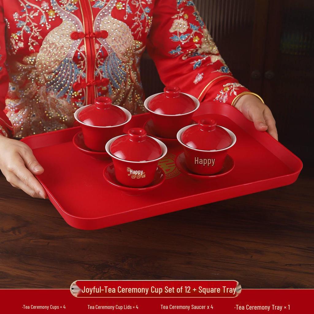 Wedding Kneeling Pads for Bride and Groom: Thickened Red Cushions for Tea Ceremony