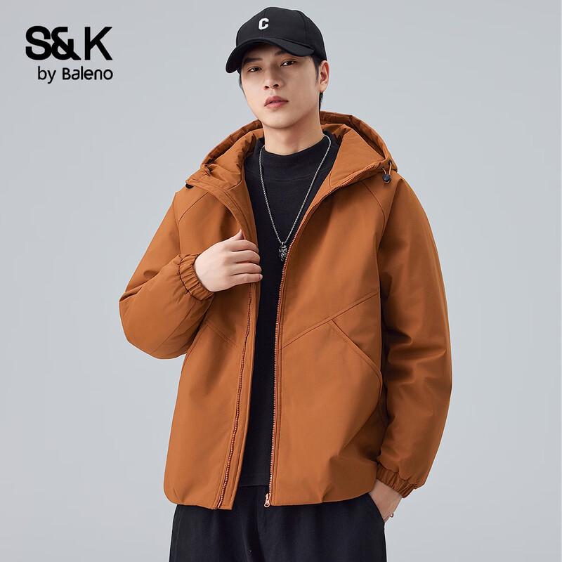 Baleno S&K Men's Waterproof Hooded Padded Jacket