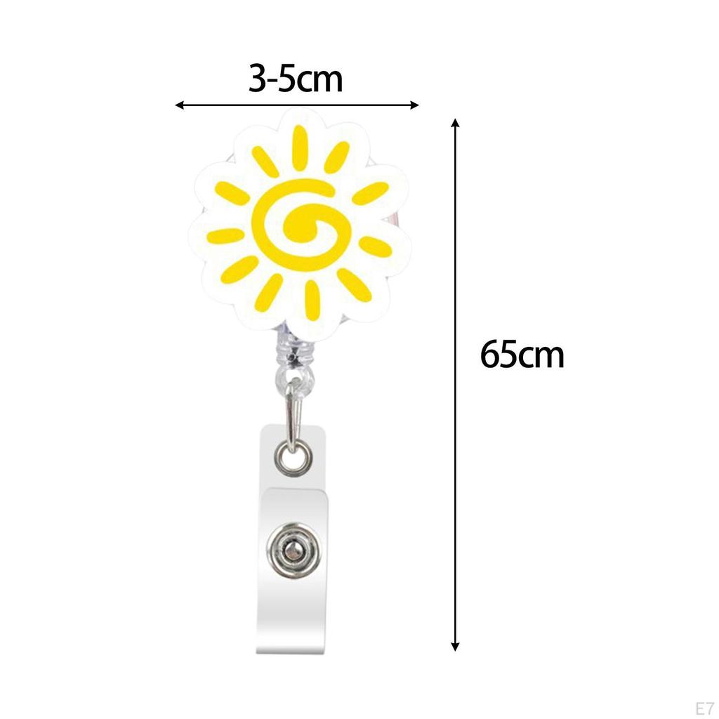 Retractable Holder, Business Card ID Nurses Day Gift, with Belt Clip, for Car