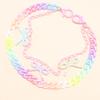 Punk Style Metal Waist Chain With Colorful Acrylic Butterfly For Youth And Teens