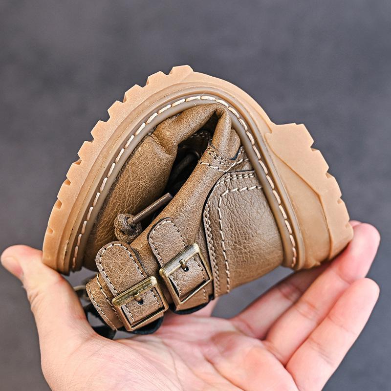 Anti-skid Platform Boots for Children Autumn Winter Boys Girls Motorcycle Boots