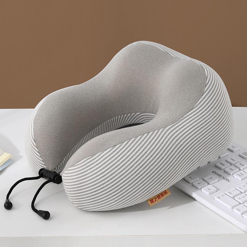 Travel hump plane pillow, aviation cervical spine u-shaped pillow, simple striped neck pillow