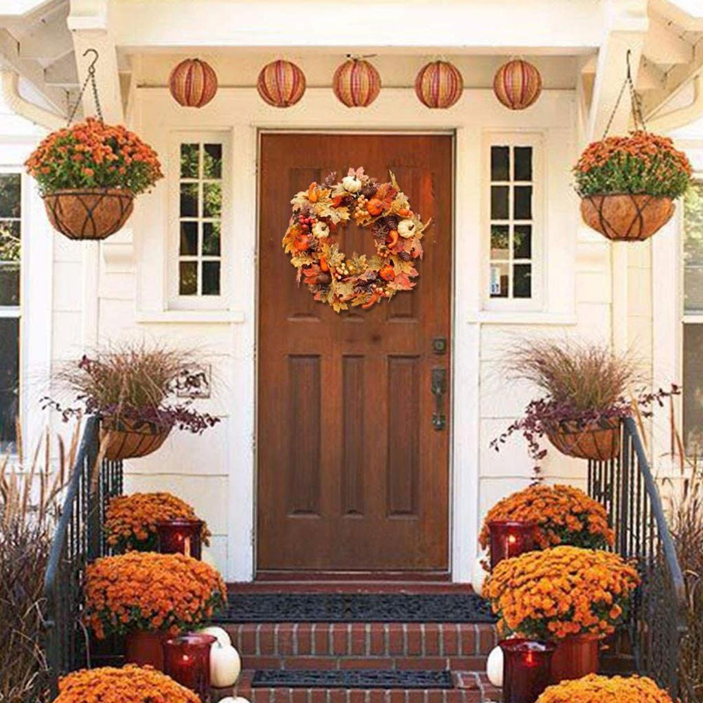 Maple Wreath Festival Wreath Door Hanging Home Decor