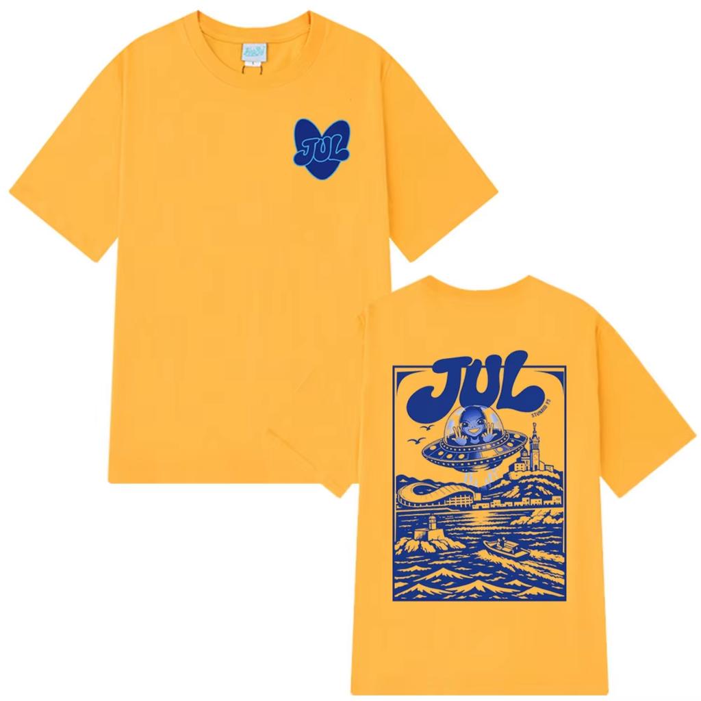Rapper Jul Graphic Tshirt Unisexs Women Clothing Fashion Hip Hop Y2k Top Casual Cotton Short Sleeve Oversized Tshirts Streetwear