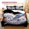 1PC Horse Bedding Quilt Set Quilt Cover Pillowcase Home Decoration Birthday Gift (1 * Duvet Cover + 2 * Pillowcase, Without Core)