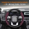 For Hyundai Carbon Fiber Texture Perforated Leather Steering Wheel Cover I30 Tucson Ix35 I20 Solaris Creta I10 Ioniq Getz Accent WW73