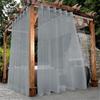 Transparent Weatherproof Outdoor Curtains with Eyelets Waterproof Voile Curtains for Patio Gazebo