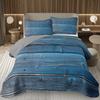 Rustic Wooden Board Coverlet Set Western Farmhouse Bedspread Queen Grunge Wooden Wood Lodge Quilted Bedding Set For Kids Teen