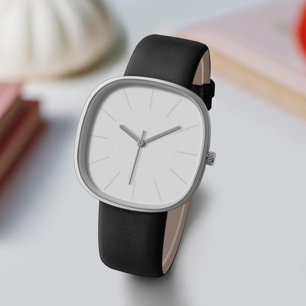 New Fashion Woman Luxury Square Leather Watch Ladies Wristwatches Students Casual Quartz Watches Gifts Reloj Mujer Women Clock