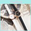 Womens Leather Belt Watch With Quartz Movement And Calendar For Casual Office Wear