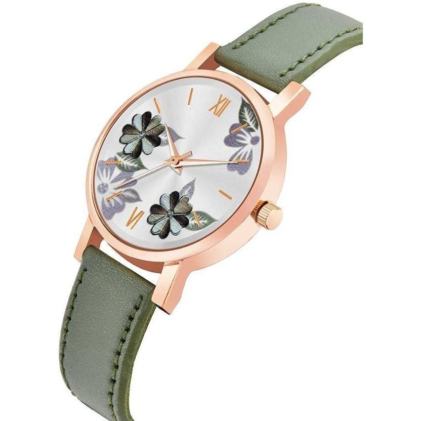 A Set of Women's Watches with a Leather Strap (2 Pcs), Analog Watch Leather Strap for Women Set of 2, Just Like