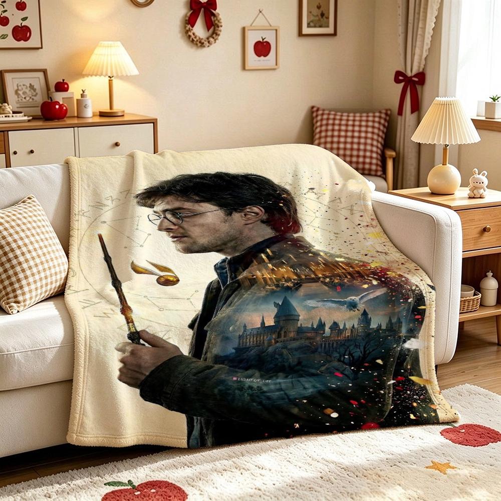 Adventure Beyond Story Printed Flannel Blanket Thick Soft Fleece Blanket For Living Room Sofa Balcony Home Decor Holiday Gift