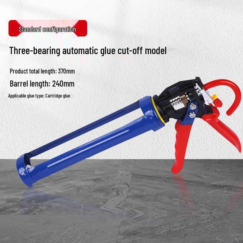 Вращающийся пистолет для герметика, экономящий силы: Автоматический дозатор клея для стекла с большим ходом для жесткой поддержки