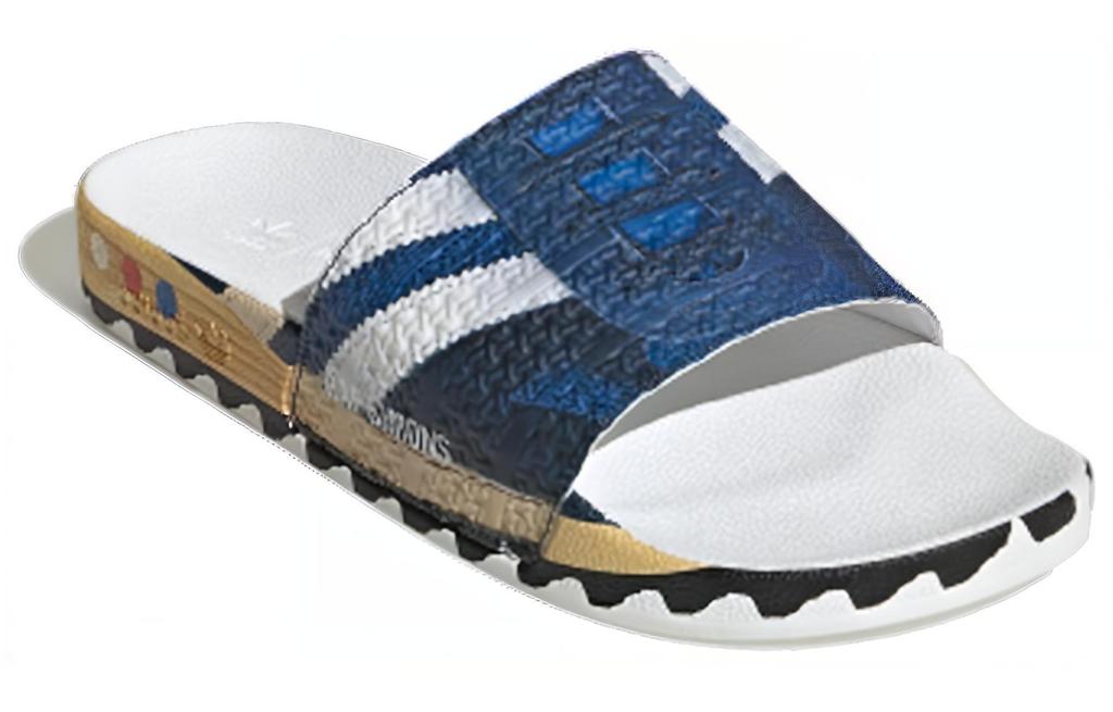 Adilette Raf Simons x Adilette La Adidas Originals Badeschuhe 'Trompe L'oeil' EE7956